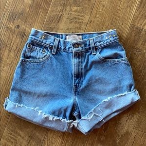 Upcycled Levi cutoff shorts